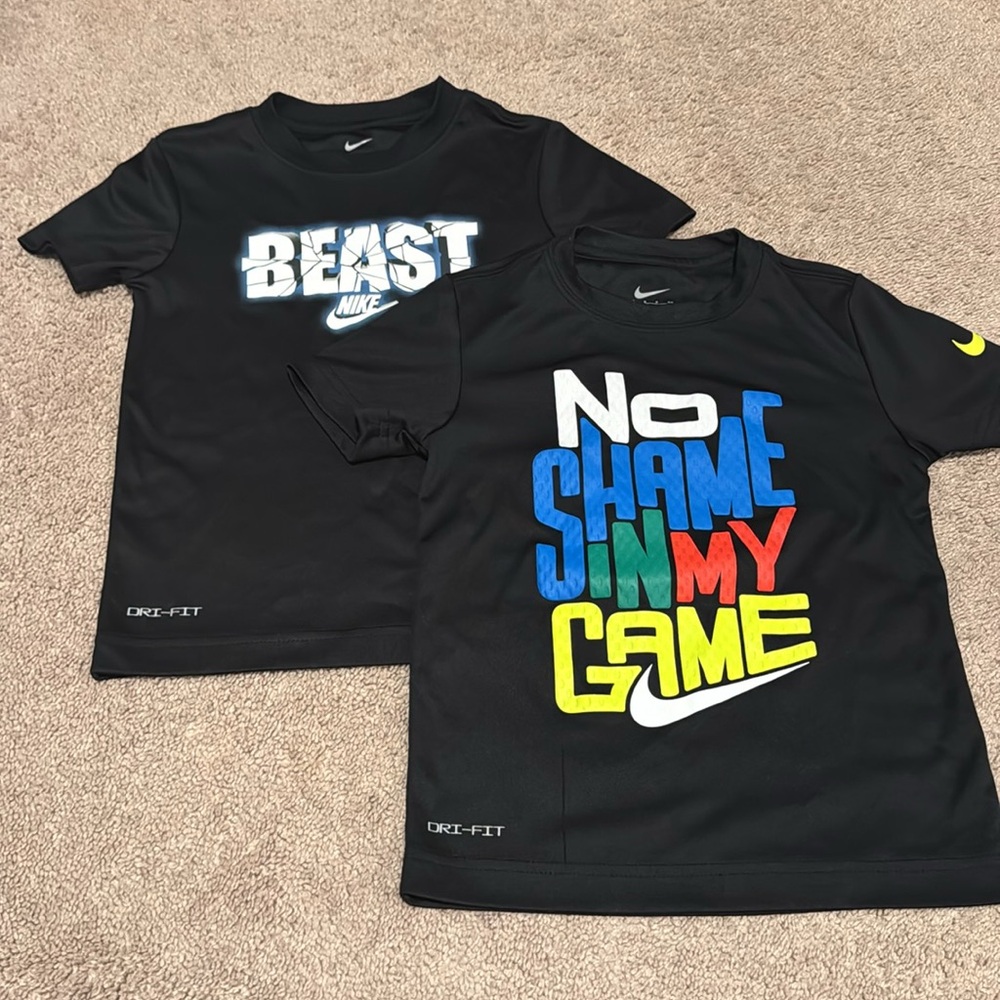 Nike Kids Black Graphic T-Shirt